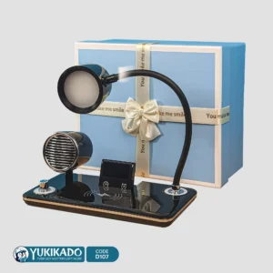 ست هدیه چراغ مطالعه اسپیکردار با شارژر وایرلس کد D107