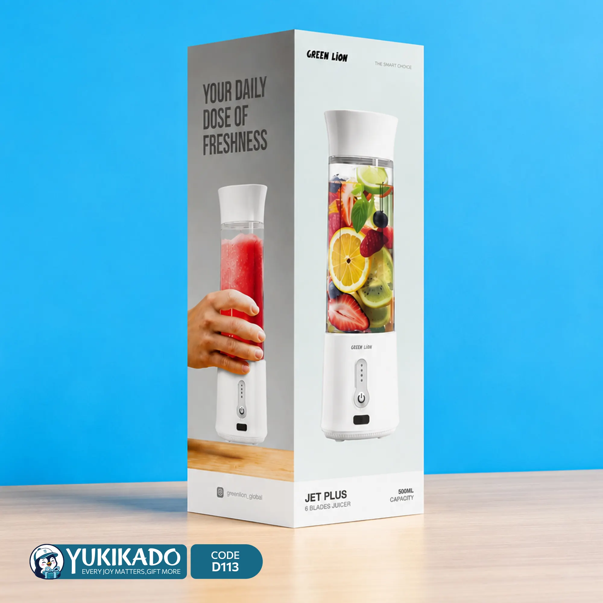 مخلوط کن شارژی Green Lion Jet Plus کد D113 - تصویر 5