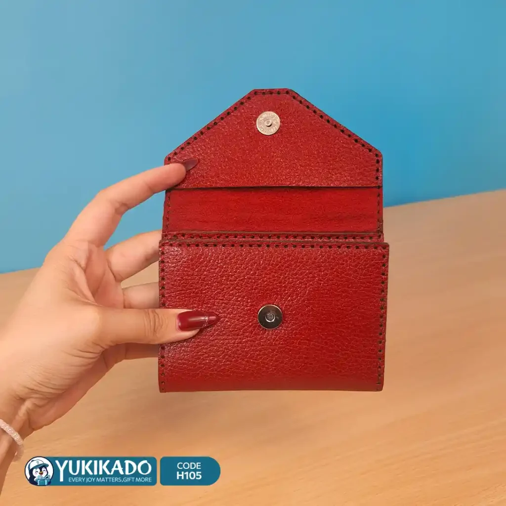 کیف پول دست‌دوز چرمی کد H105