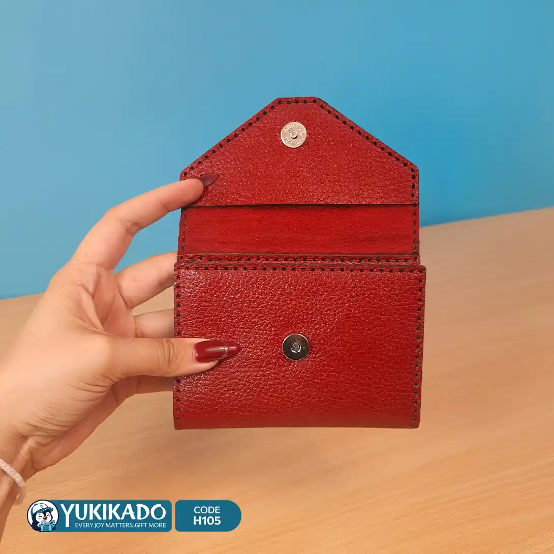 کیف پول دستدوز چرمی کد H105 - تصویر 5