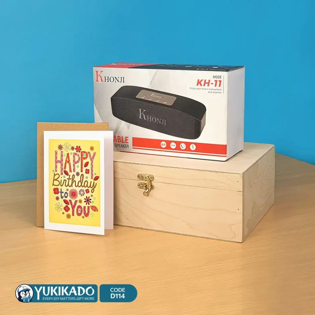 اسپیکر بلوتوثی با باکس چوبی VIP کد D114
