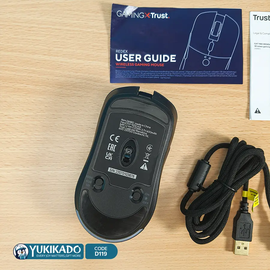 موس گیمینگ بی‌سیم تراست مدل Trust GXT Redex کد D119